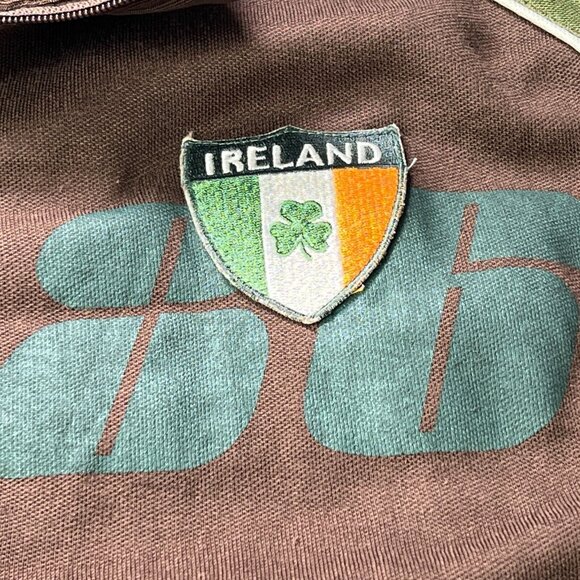 Fossil Ireland Zip Up Jacket Brown Green Mens Large - Picture 5 of 7